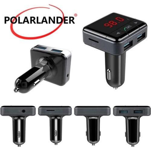 Car MP3 Player BluetoothHandsfree FM Transmitter HD Loosless + LCD Screen + Support TF Slot