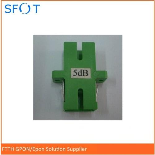 Free shipping, 10pcs/lot SC / APC fixed flange fiber optic attenuator, customized