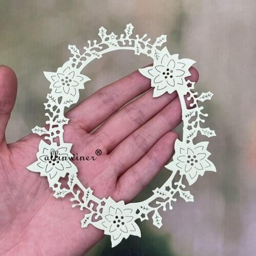 Flower frame Metal Cutting Dies Stencils Die Cut for DIY Scrapbooking Album Paper Card Embossing