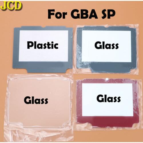 JCD 1pcs Plastic Glass Lens For GBA SP Screen Lens cover For Nintend Gameboy Advance SP Lens Protector W/ Adhensive