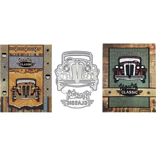 Classic Car Metal Cutting Dies Classic Car Cut Dies Stencils For DIY Scrapbooking Photo Album Decorative Greeting Cards Craft