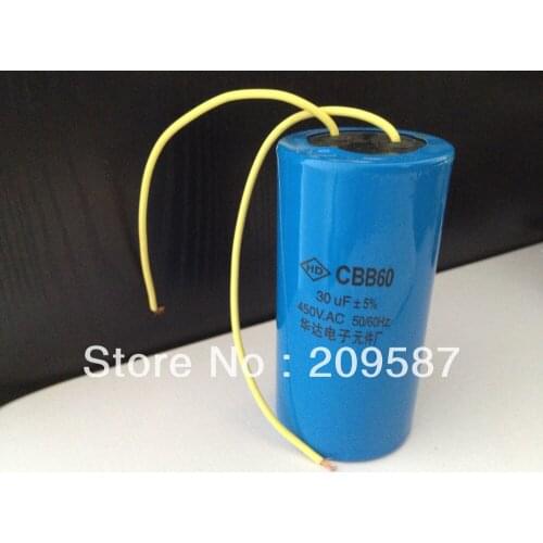 AC Motor Capacitor Washing Machine Start Capacitor CBB60 450VAC 30uF