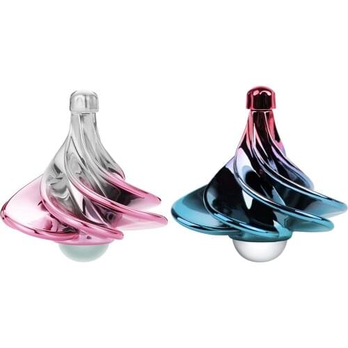 Colorful Gyro Decompression Wind Blowing Spinner Pneumatic Spinning Top Wind-driven Gyro Toys Children Adult Antistress