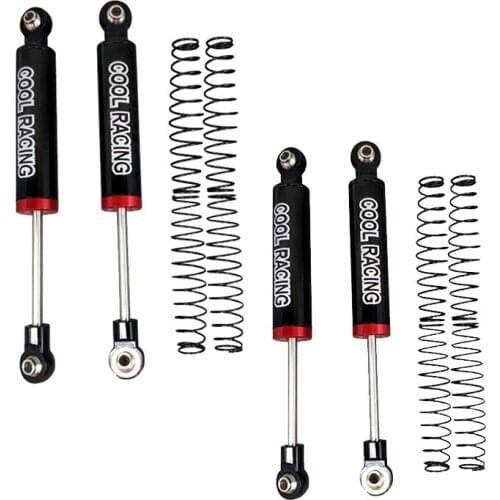 COOL RACING 2PCS Internal Spring Metal Shock Absorber for 1/10 RC TRX-4 SCX10 D90 Parts