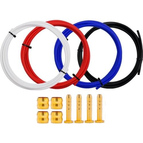 HOT BH59 Bike Brake Hose Mountain MTB Hydraulic Disc Brake Tube 2.5M Connector Insert Olive Set