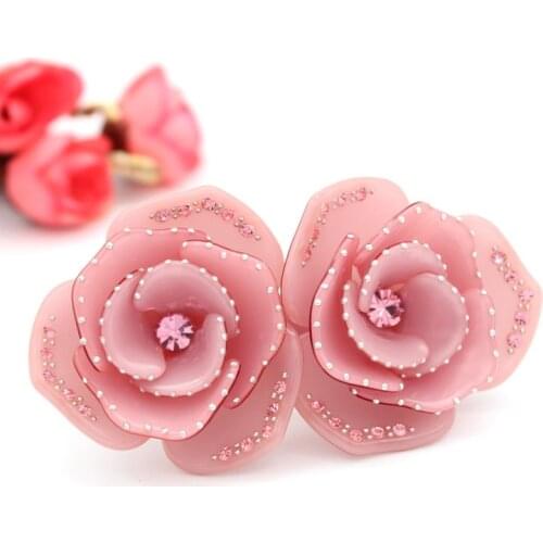 New Amazing Hair Barrette Clip - Cellulose Acetate Flower Hair Accessory Jewelry Ornament for Women Lady Thick Braids Prom Wear