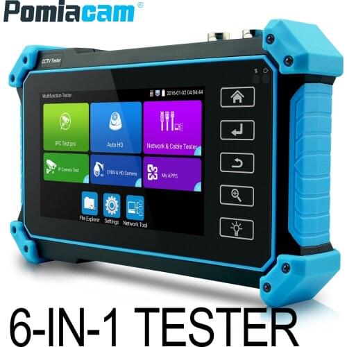 Newest 5 inch All in one VGA & 4K HDMI input IP Camera Tester IPC5000 5 inch IPS touch screen 8MP CVI/ TVI/ AHD camera test