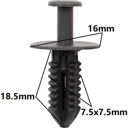 Wholesale 500x For mercedes benz car push type plastic Blind Rivet flower-shaped mandrel retaining clips trim panel fasteners