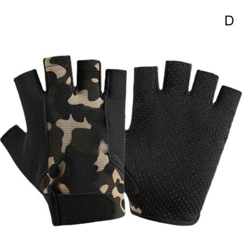 Mens Half Finger Cycling Gloves Sun Protection Non Slip Breathable for Summer Fishing Driving Training SAL99
