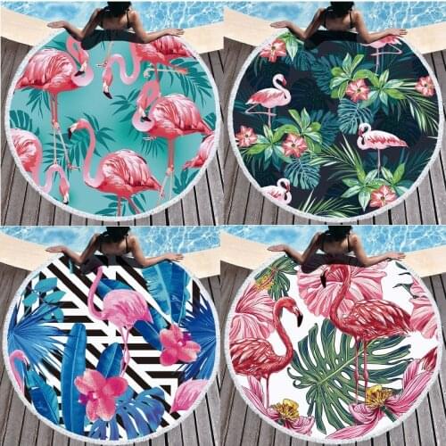 Flamingo pattern hawaiian sarong beach towel yoga towel camp towel bath robe towel women absorbent towel swim golf towel towels