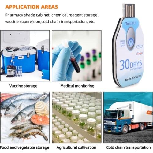 PDF USB Temperature & Humidity Data Logger with LED Indication 10000 Points High Accuracy Recorder 30/60/90 Days