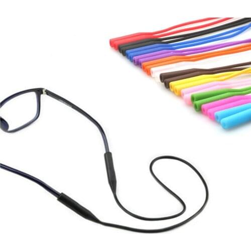 1 PC Adjustable Color Elastic Non-slip Eyeglasses Straps Sunglasses Chain Sports Anti-Slip String Glasses Ropes Band Cord Holder