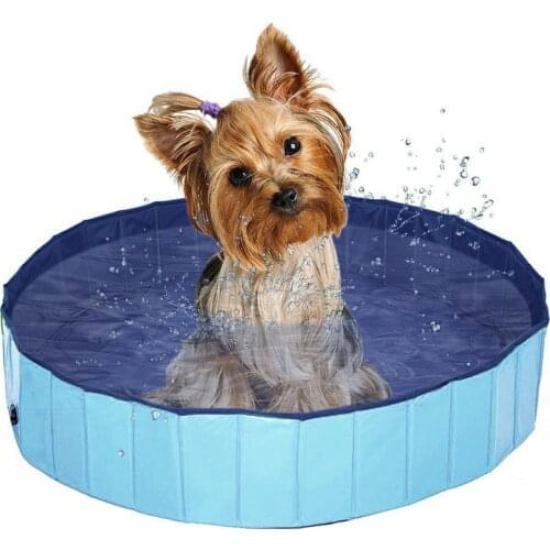 Foldable Pet Dog Swimming Pool Portable Durable Plastic Bathtub Pool Puppy Cat Swimming Tub for Small Dog Cat Cleaning Supplies