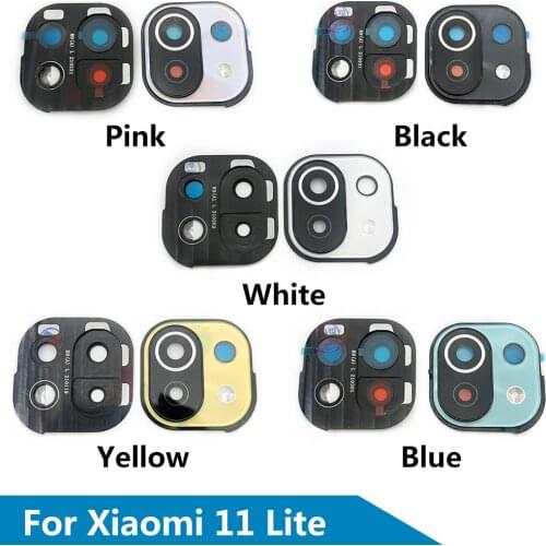 Rear Back Camera Glass Lens With Frame For Xiaomi Mi 11 Lite / Poco F3 / Mi 10 Lite Cell Phone Repair