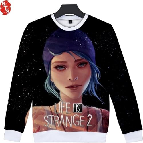 Life is strange 2 Sweatshirts Women/Men Trendy 3D Print Long Sleeve O-Neck Sweatshirt Popular Game Fashion Casual Wear Plus Size