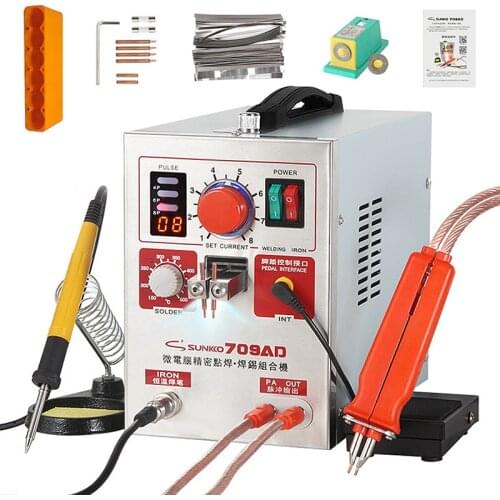 SUNKKO 709AD Spot Welder Machine 2.2KW Automatic Pulse 18650 Battery Spot Welder Machine For Precision Welding Of Battery Packs
