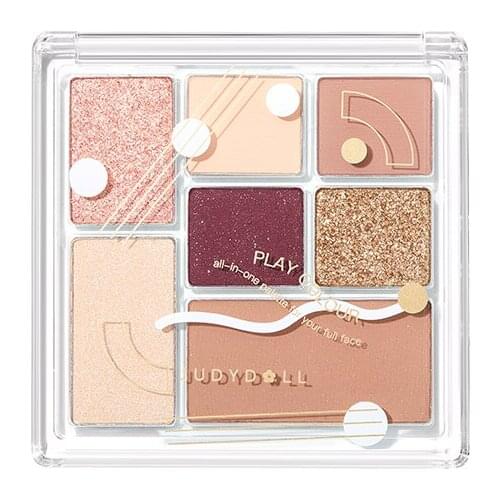 TT JudydoLL Tangram Fun Eye Shadow Plate Makeup Blush Highlight Repair Matte Shimmer