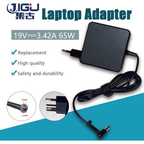 JIGU 19V 3.42A 65w Laptop Charger AC Adapter Power For Asus F80 F3 A40 A42 K52 K50in For Acer\Hp\Toshiba Laptop 5.5X2.5mm