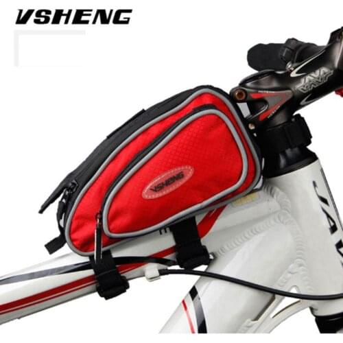 Bicycle Bag Front Top Tube Bag Cycling Bike Frame Saddle Package For Mobile Phone Waterproof Bike Accessories Bicycle Rack Bags