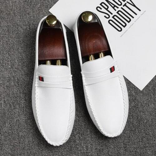 2020 spring new hot-selling mens shoes fashion natural leather simple lightweight comfortable outdoor mens casual loafers