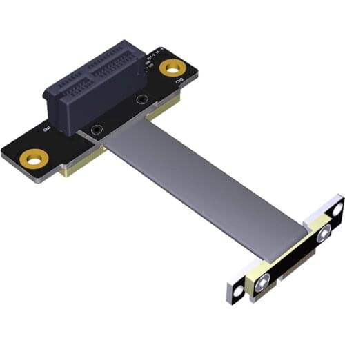 High Quality PCI-e PCI Express 36PIN 1X Extension cable( dual vertical 90 degrees direction)