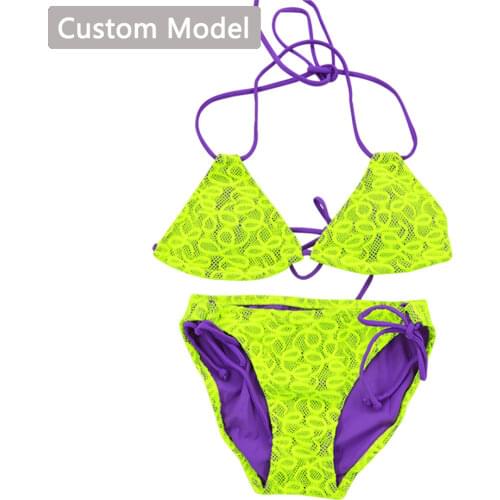 S075 womens Tube Bra and Briefs Swimsuit Sexy Letters Bra Swimsuit Bikini Brazilian Beach Bathing Suit Briefs Swimming Set