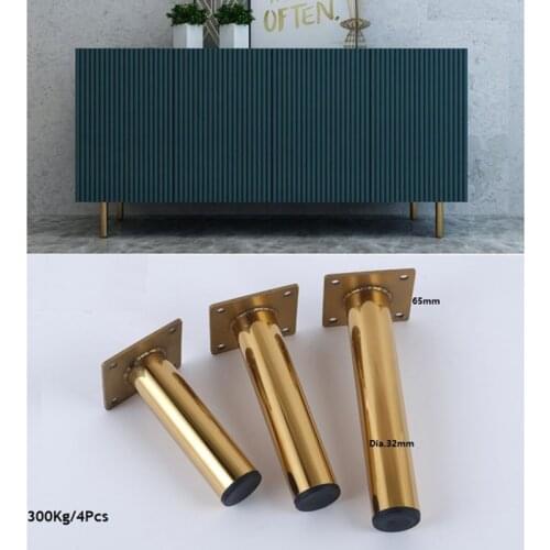 4Pcs/Lot Gold Sofa Closet Cupboard Cabinet Feet Furniture Leg Gold