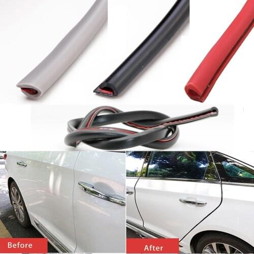 5M Car Door Edge Guards Trim Styling Moulding Protection Strip Car Door Protective Rubber Scratch Sealant Exterior Parts Product