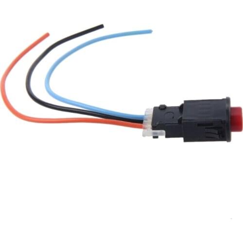 50LC Motorcycle Hazard Light Switch Double Warning Flasher Emergency Signal w/3 Wires Lock