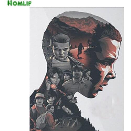 Diamond embroidery Stranger things,5d diamond painting full diamond mosaic picture of rhinestones cross-stitch new year gifts