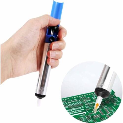 Aluminum Metal Desoldering Pump Suction Tin Gun Soldering Sucker Pen Removal Vacuum Soldering Iron Desolder Hand Welding Tools