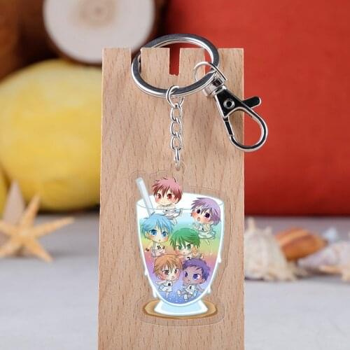 Anime Kurokos Basketball Kuroko Tetsuya Kagami Ryota acrylic key chain Pendant Keyrings