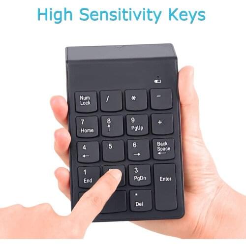 Mini 2.4GHz 18 keys Pad Wireless USB Numeric Keypad Numpad Digital Keyboards For PC Laptop