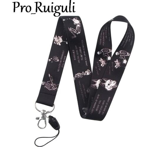 30pcs The mystery of human body Gothic life Art Key Chain webbing ribbons Neck Strap for Phone Key ID Card Cartoon Lanyard Gift