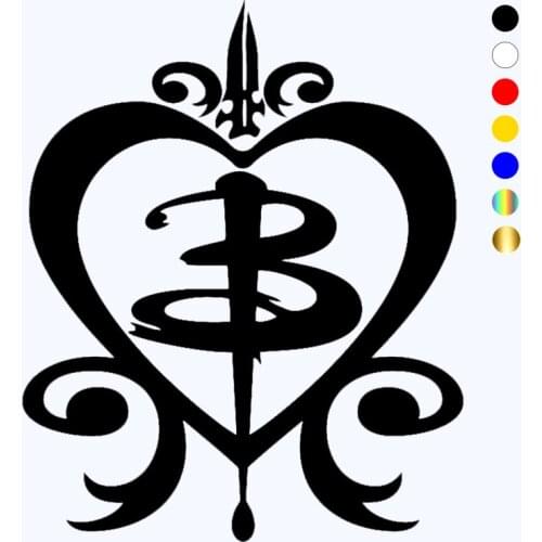 CK20624# Die-Cut Vinyl Decal Buffy B In Heart Stake Car Sticker Waterproof Auto Decors on Car Body Bumper Rear Window