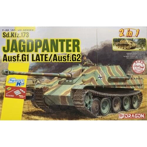 DRAGON 6924 1/35 Sd.Kfz.173 Jagdpanther Ausf.G1 Late / G2 [w/Metal Barrel,Magic Track] - Scale model Kit