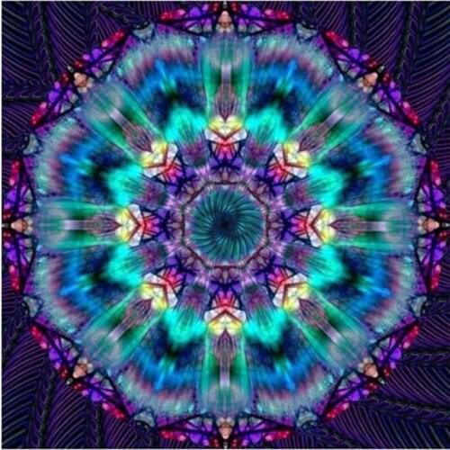 Kexinzu Full Square Round 5D DIY Diamond Painting "Religion Mandala" Handmade 3D Embroidery Cross Stitch Mosaic Decor Gift ba