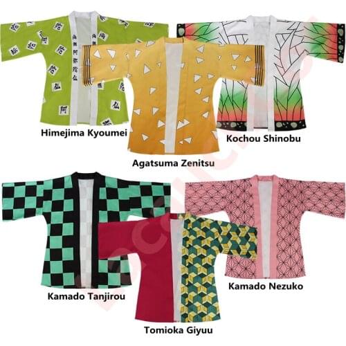 Anime Demon Slayer Kimetsu no Yaiba Women/Men Summer Casual Cosplay Streetwear 3D Printing Japanese Anime Kimono Haori Yukata