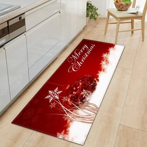 Entrance Kitchen Door Mat Home Christmas Decor Bedroom Bedside Living Room Floor Carpet Anti-Slip Bathroom Hallway Balcony Rug