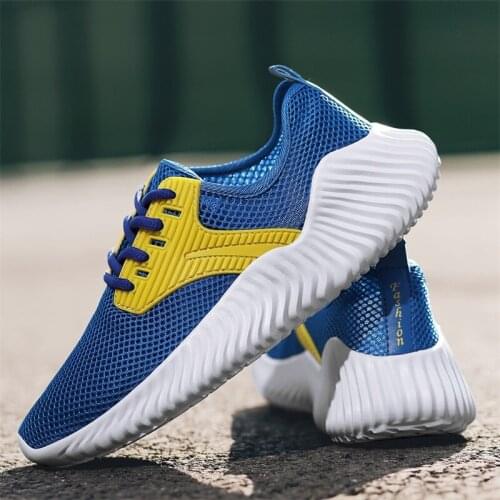 Cross-border Large Size Lightweight Mesh Breathable Sports Casual Mens Shoes Outdoor Leisure Sneakers Mens Fashion Sneakers