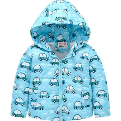 Girl Cotton Coat Autumn Winter New Children Down Clothing for Boys Girls Baby Jacket Cartoon Print Outerwears CRL081
