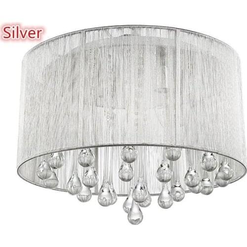 Lustre suspendu au plafond en cristal, ampoule led, rose, jaune, noir, argent, luminaire décoratif d'intérieur, nouvelle collect