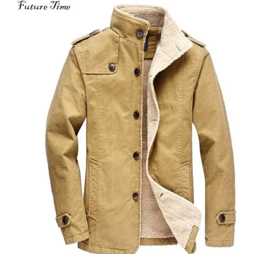 M-6XL Autumn men jacket brand clothing plus size thick warm men jacket and coats single button stand collar male outwear C1428