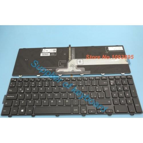 New Latin Spanish keyboard For Dell Inspiron 15 3000 5000 3541 3542 3543 5542 5545 5547 17-5000 Latin Keyboard With Backlit