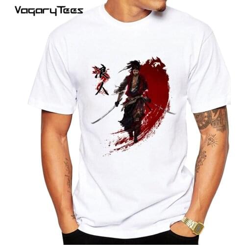 Newset Fashion Armored Samurai Printed Casual T-Shirt Short Sleeve Popular Samurai Katana Design T Shirt Hipster Cool Tops