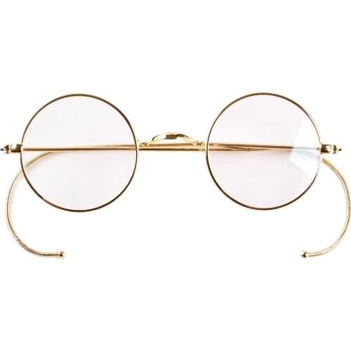 AGSTUM 47mm Round Vintage Antique Wire Reading Glasses Men Women Reader Eyeglass+0.25 +0.5 +0.75 +1.0 +1.25 +1.5 +1.75 +2.0
