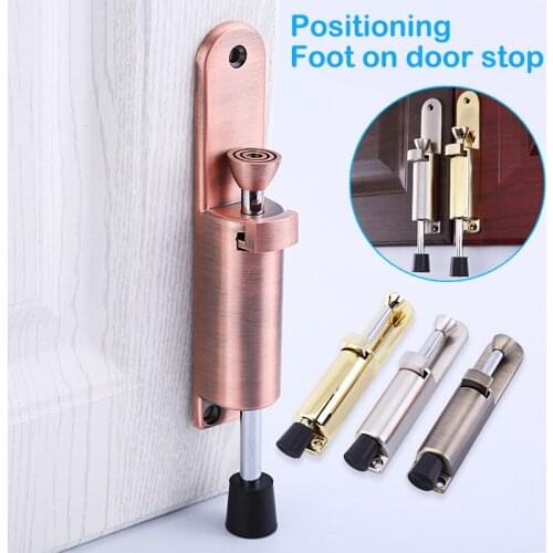 Kickdown Door Stops Foot-operated Lever Door Stops Adjustable Kickdown Bronze Door Holder Door Stop Hardware Door UD88