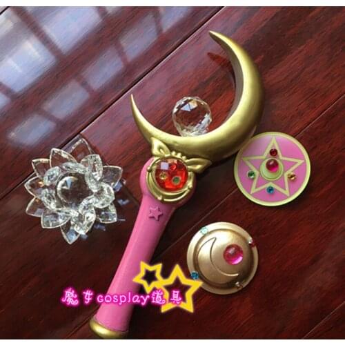 Sailor Moon Queen Serenity Henshin Wand Stick Rod Handwork Cosplay Prop