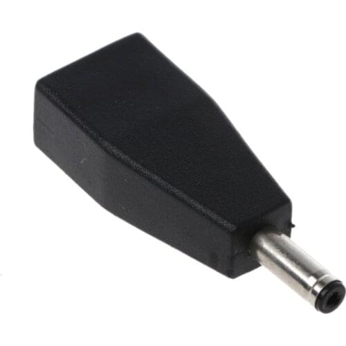 Micro USB Female To DC 3.5x1.35mm Male Plug Jack Converter Adapter Charge For USB HUB LED Light Fan