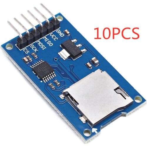 10PCS/lot Micro SD Storage Expansion Board Micro SD TF Card Memory Shield Module SPI For Arduino Promotion
